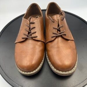 Johnston & Murphy Big Kid Holden Wingtip Brown Boy's US 5.5 Med Upper Leather